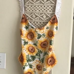 One piece floral swimsuit